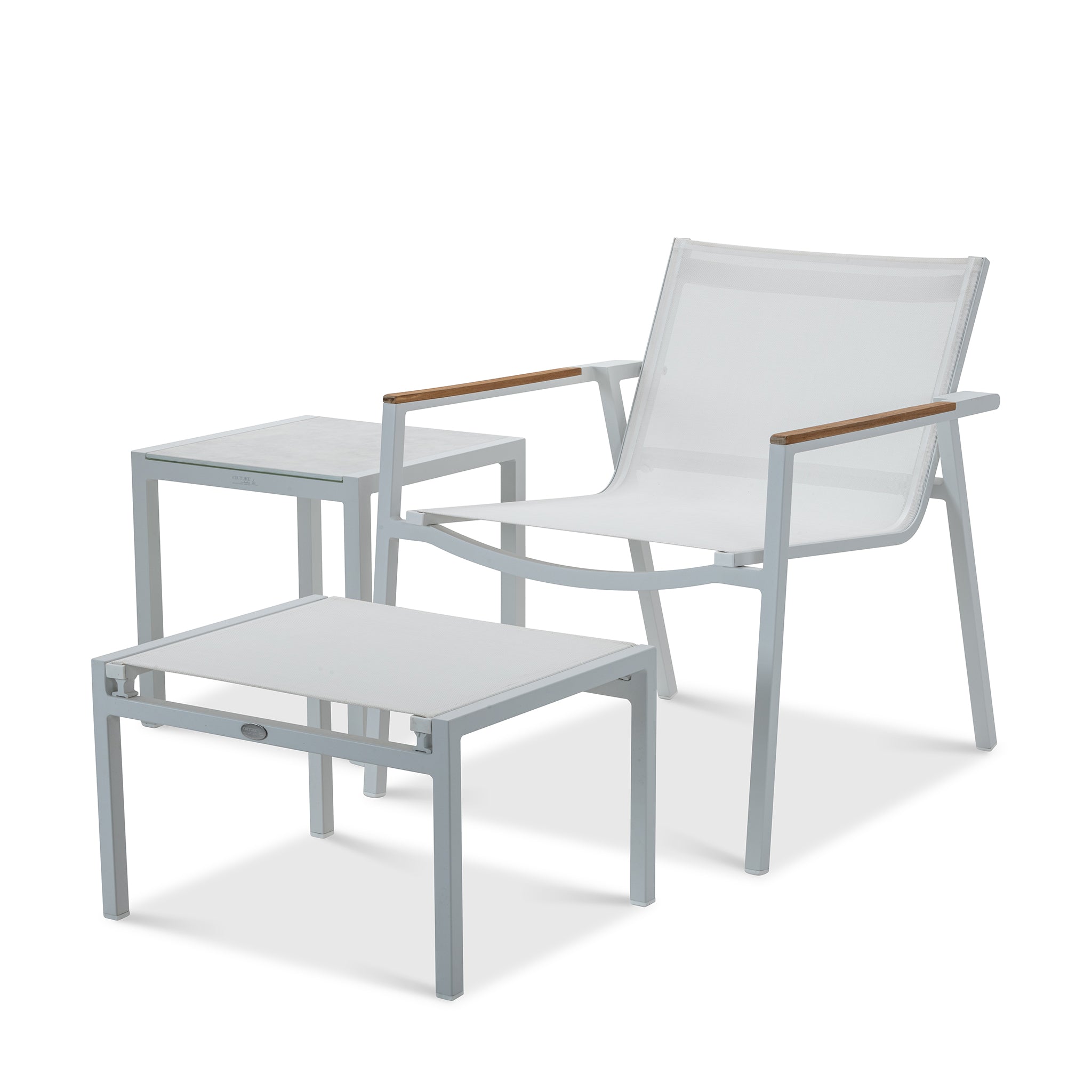 that's living outdoor ella white relaxing chair set outdoor lounge chairs