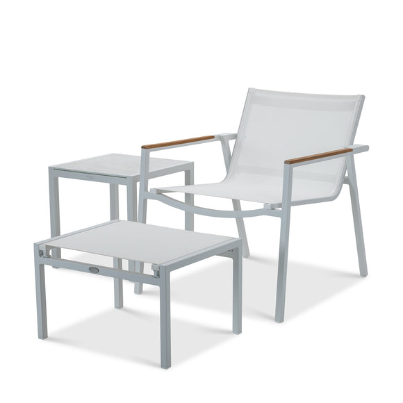 that's living outdoor ella white relaxing chair set outdoor lounge chairs