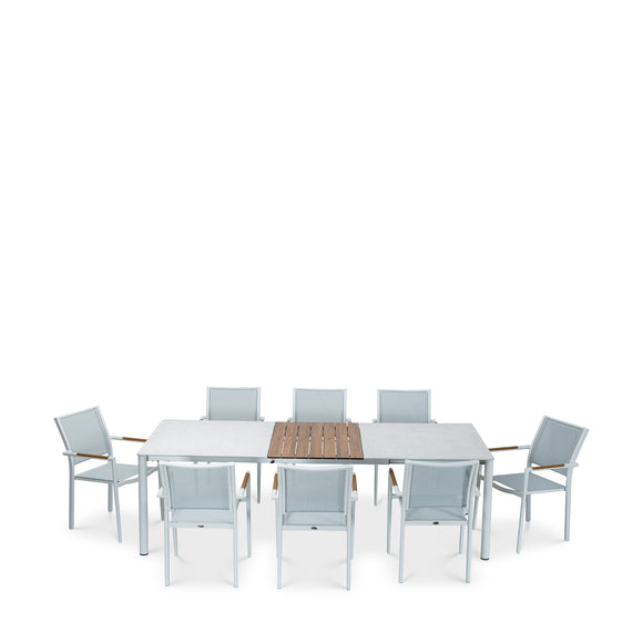 that's living outdoor polo white dining set outdoor dining sets 