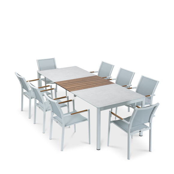 that's living outdoor polo white dining set outdoor dining sets 