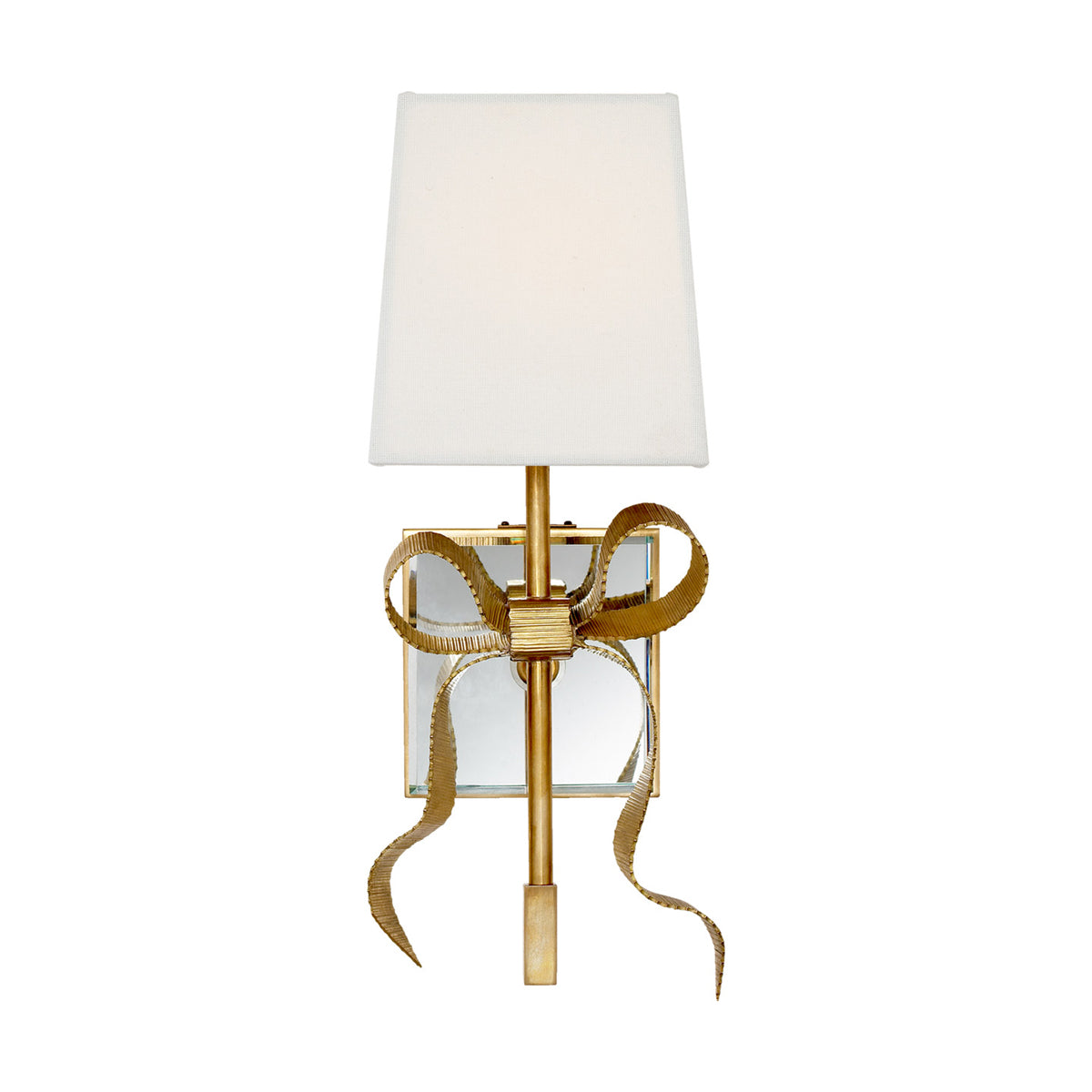 visual comfort ellery gros-grain bow small sconce wall sconce