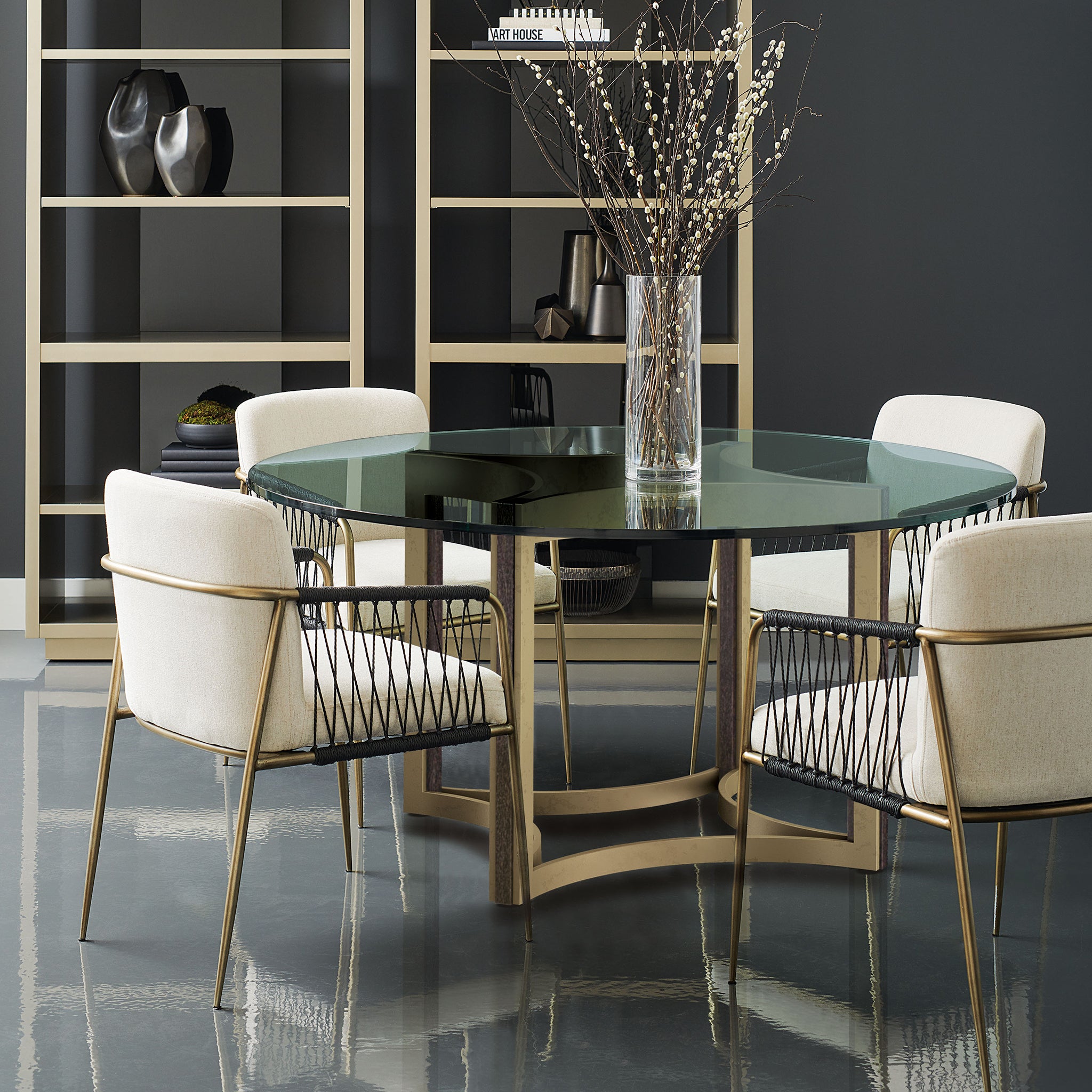 caracole remix woven dining chair dining chairs