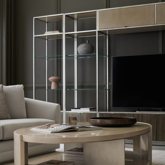 caracole la moda display unit pier cabinets