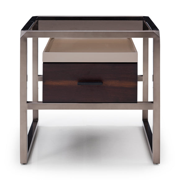 that's living minerva dark walnut nightstand nightstands