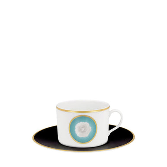 porcel myth tea cup and saucer 23cl tea & coffee
