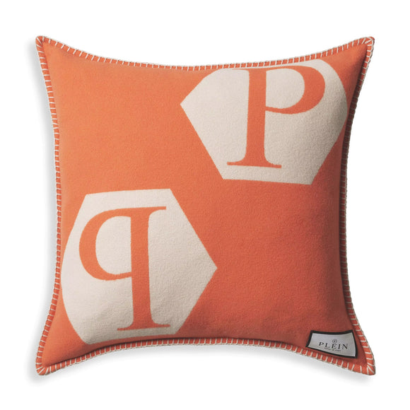 eichholtz cashmere orange cushion pp decorative pillows & cushions
