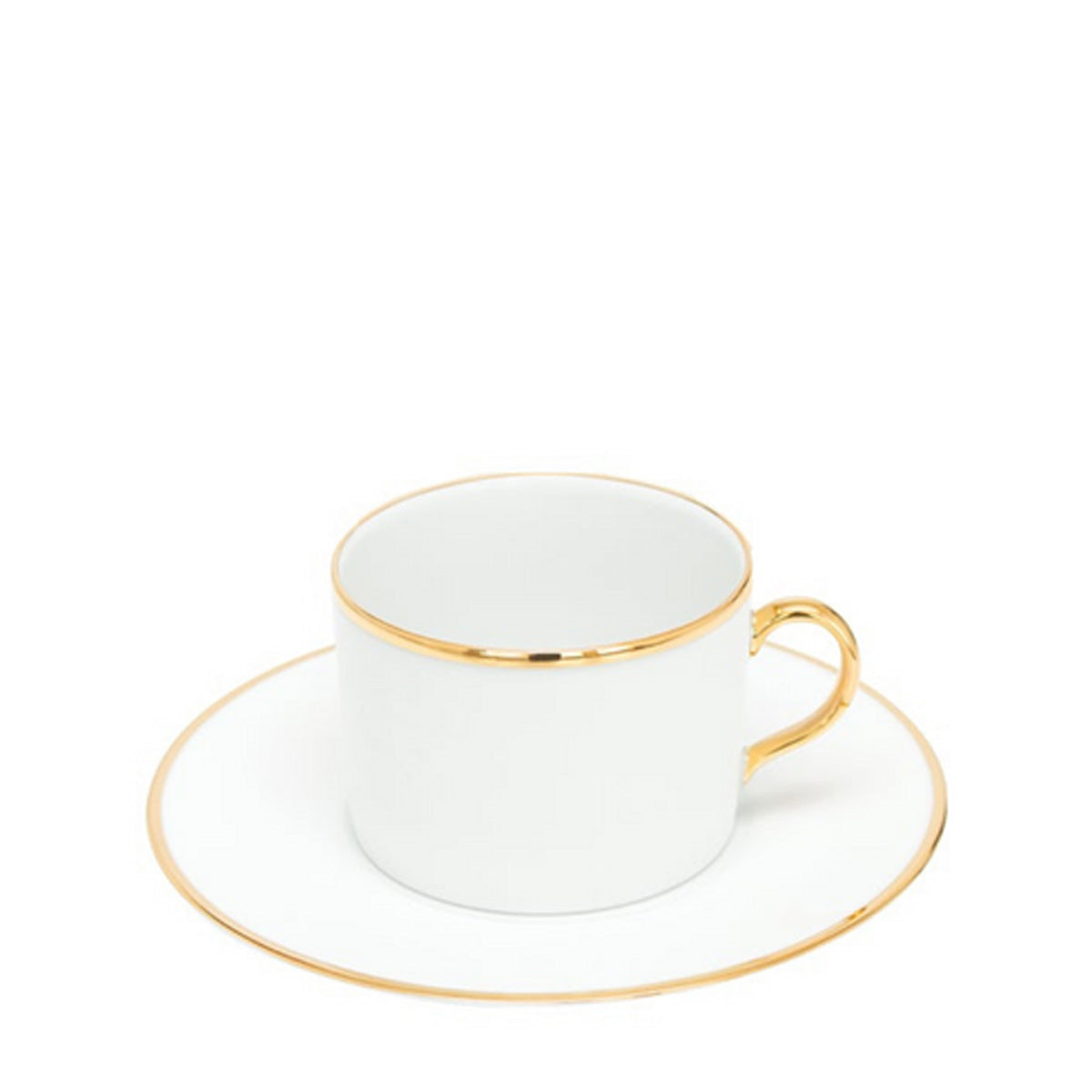 porcel premium gold  tea cup and saucer 23cl tea & coffee 