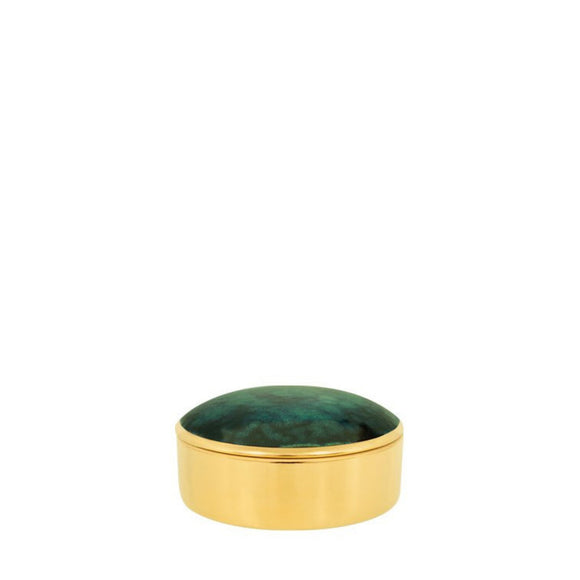 porcel round box libra lush forest 9cm kitchen storage
