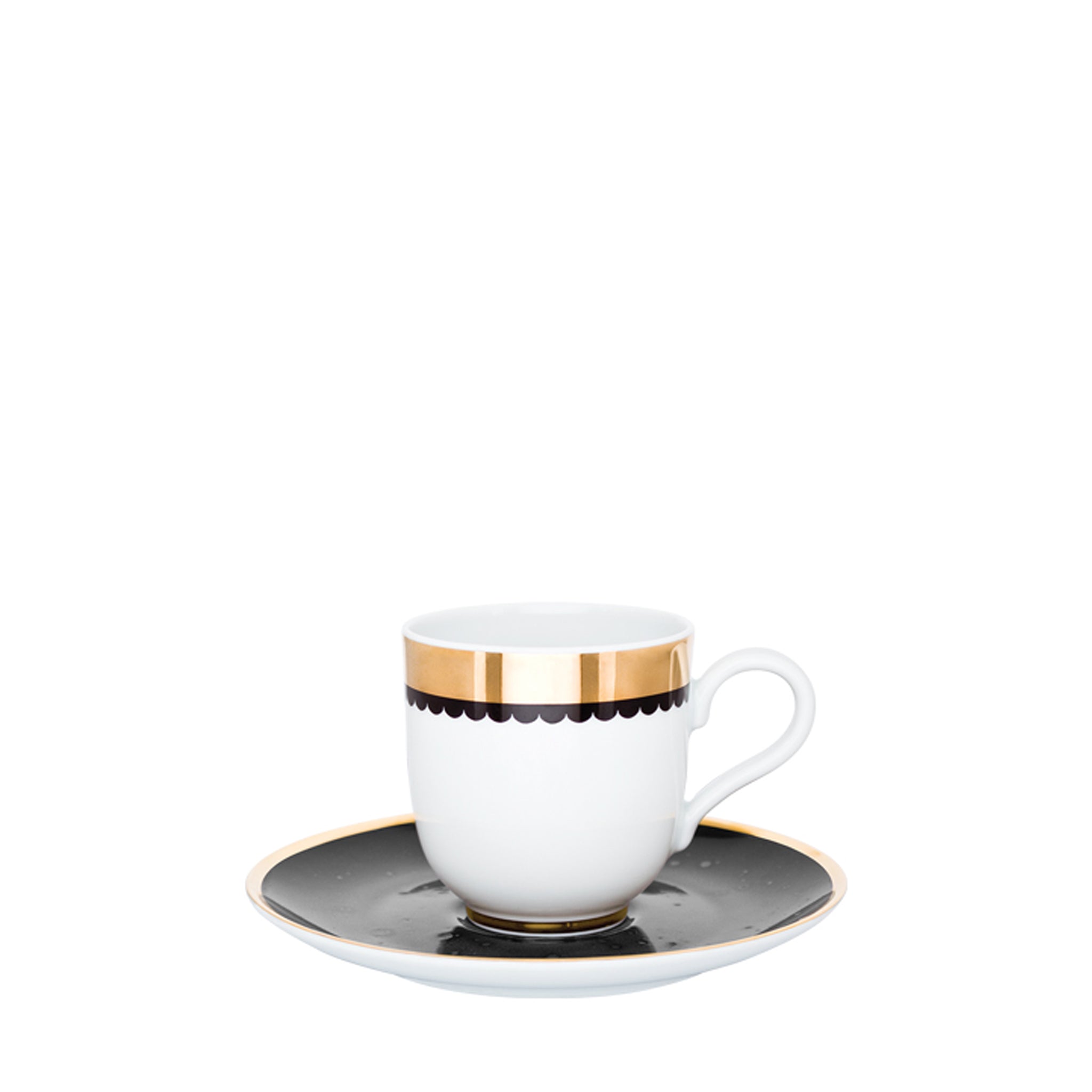 porcel saturn coffee cup and saucer set of 6 11cl tea & coffee