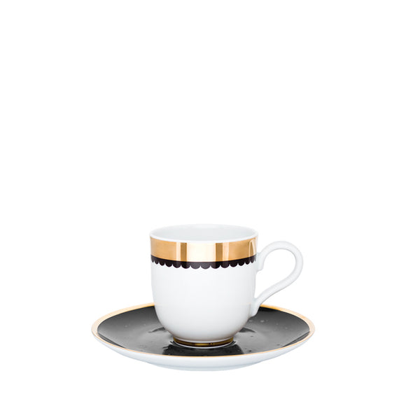porcel saturn coffee cup and saucer set of 6 11cl tea & coffee