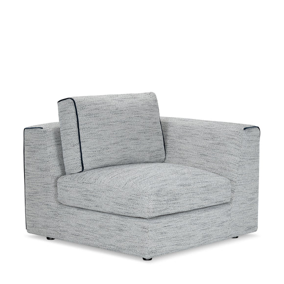 that's living streamliner chenille 7-pc left sectional sofa sectionals