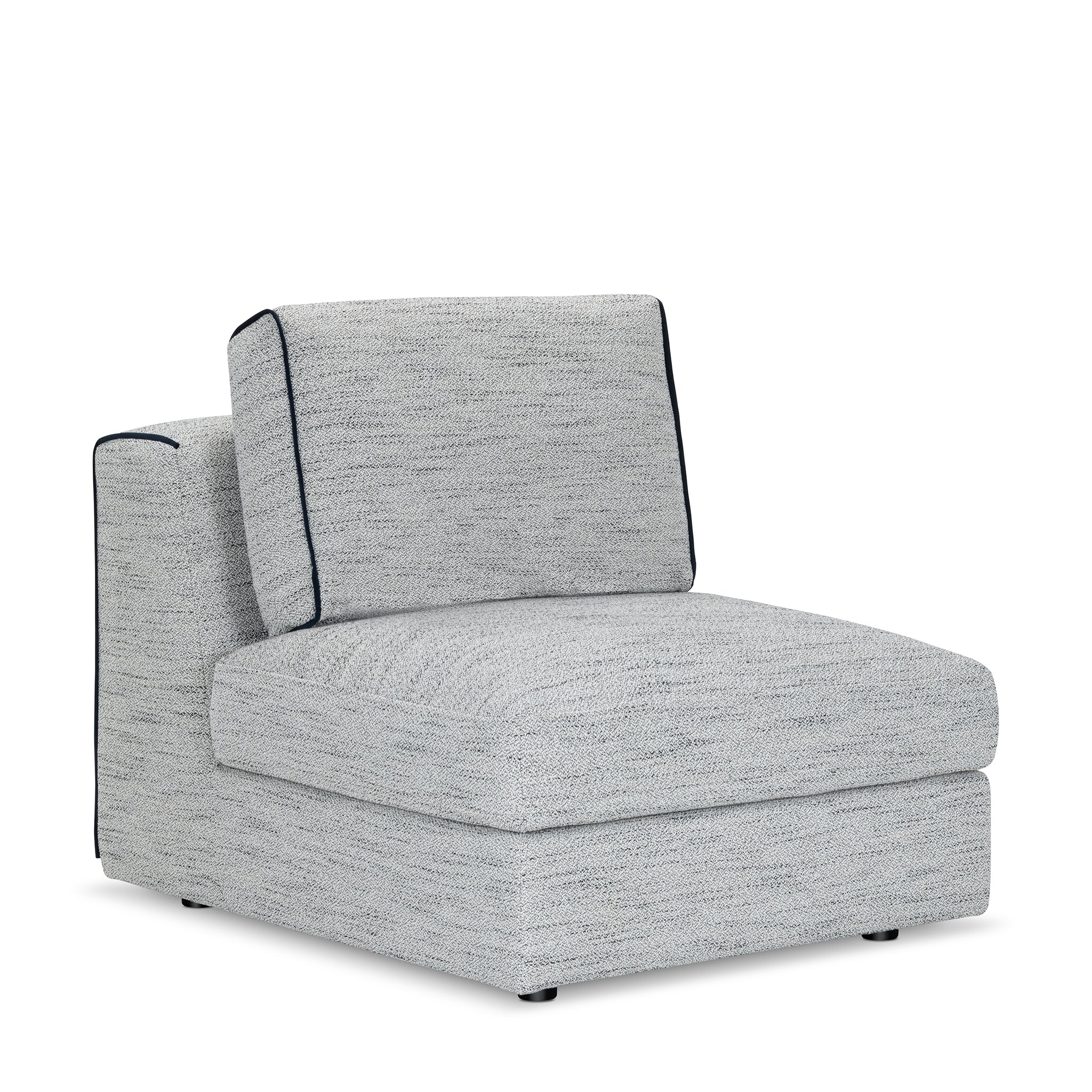 that's living streamliner chenille 7-pc left sectional sofa sectionals