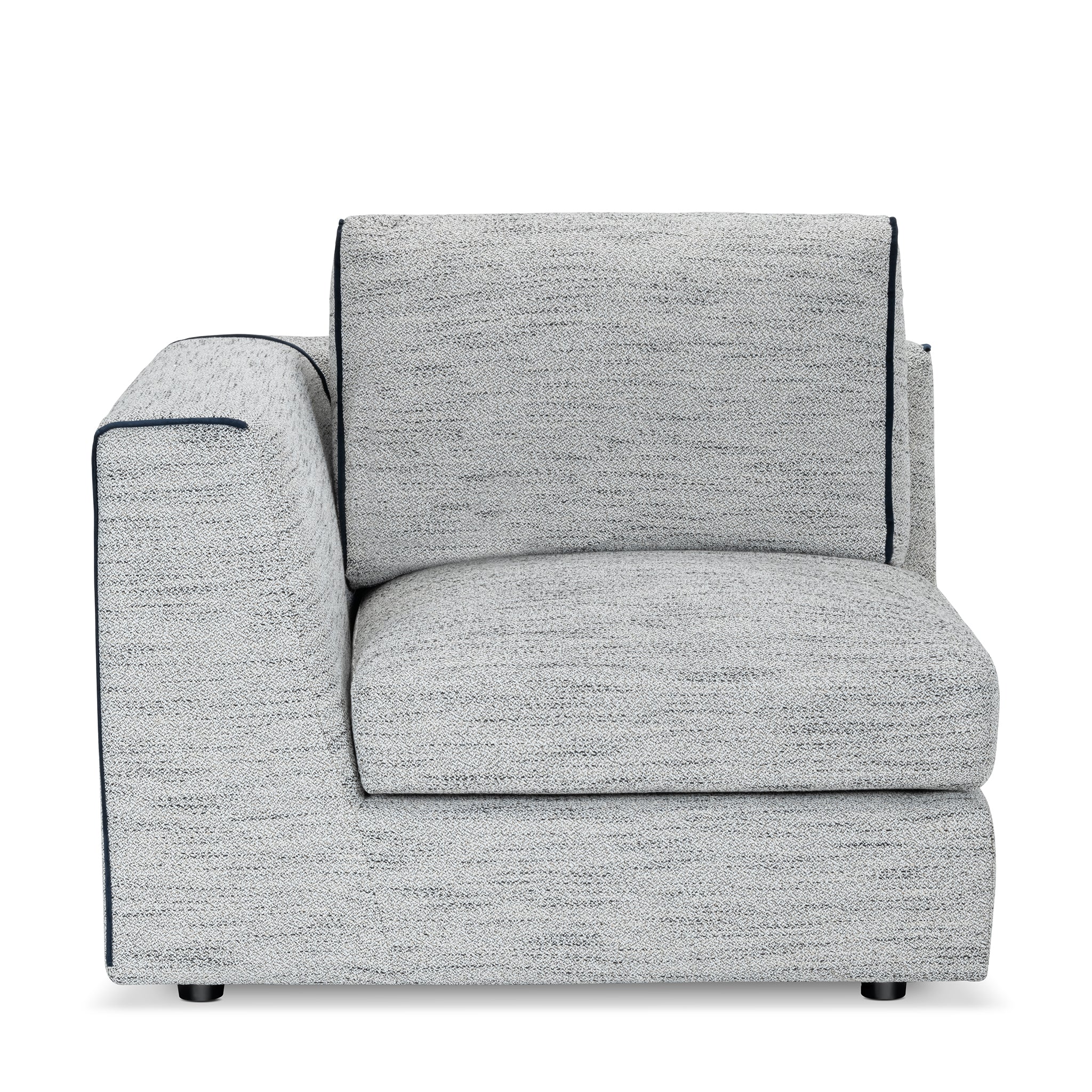 that's living streamliner chenille 7-pc right sectional sofa sectionals
