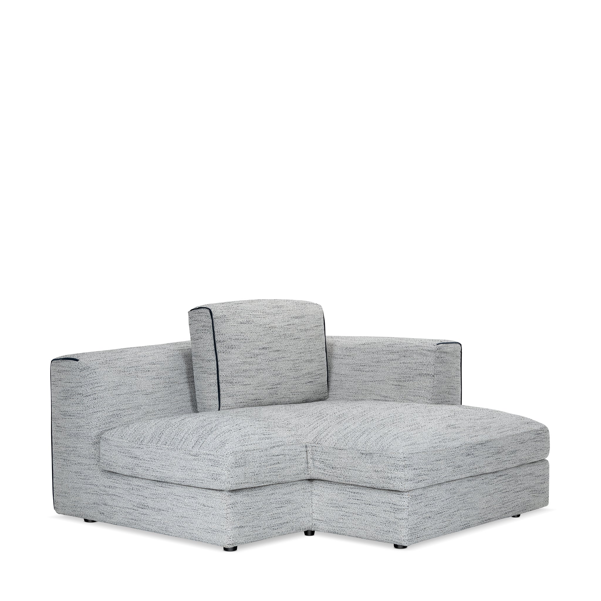 that's living streamliner chenille 7-pc right sectional sofa sectionals