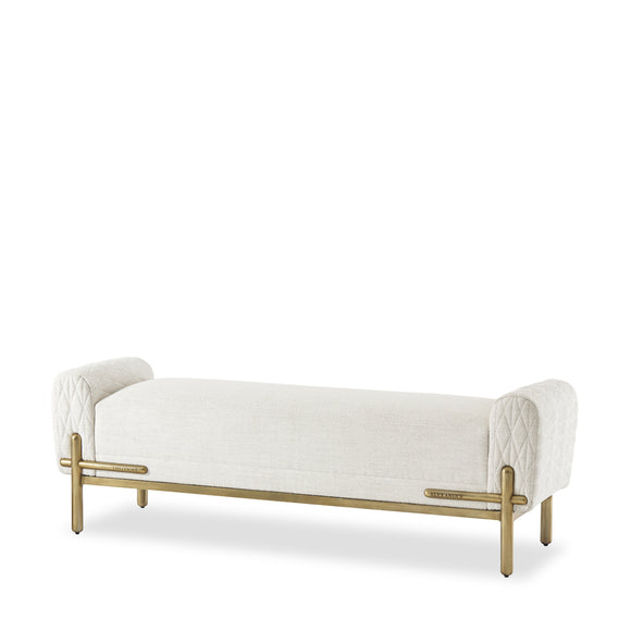 theodore alexander iconic upholstered bench benches
