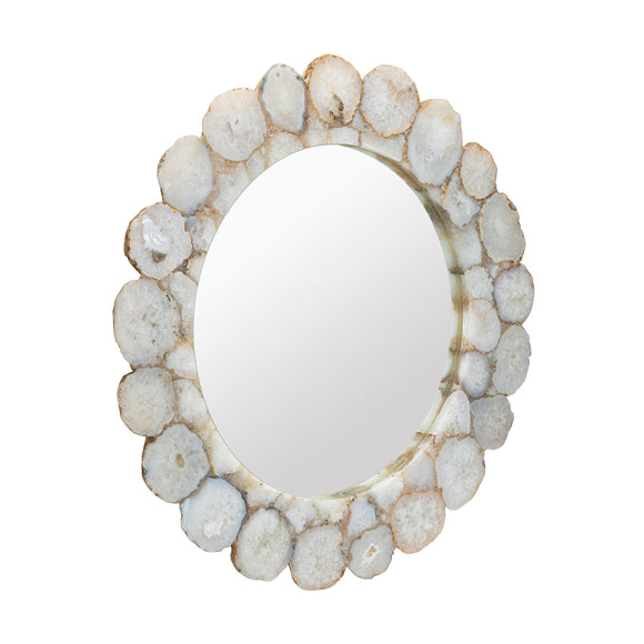 that's living white agate mirror frame mirrors