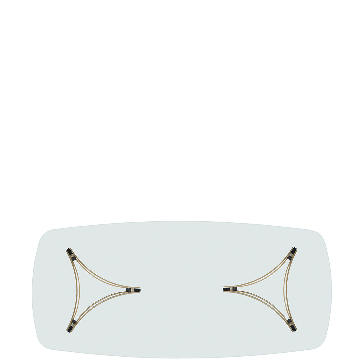 caracole remix dbl ped glass top tbl dining tables