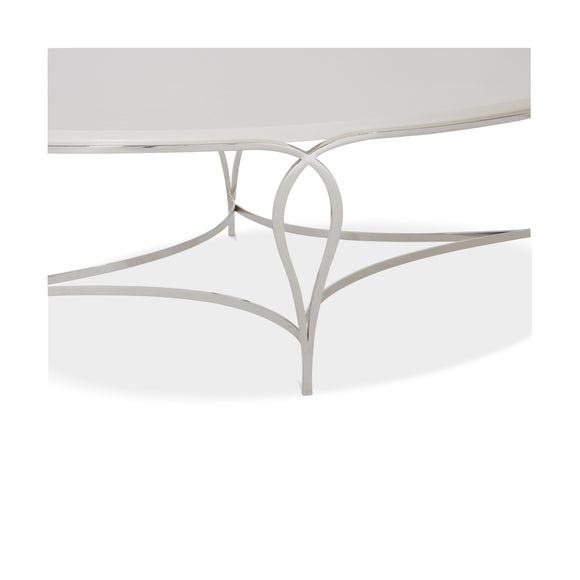 bernhardt calista metal oval cocktail table coffee tables