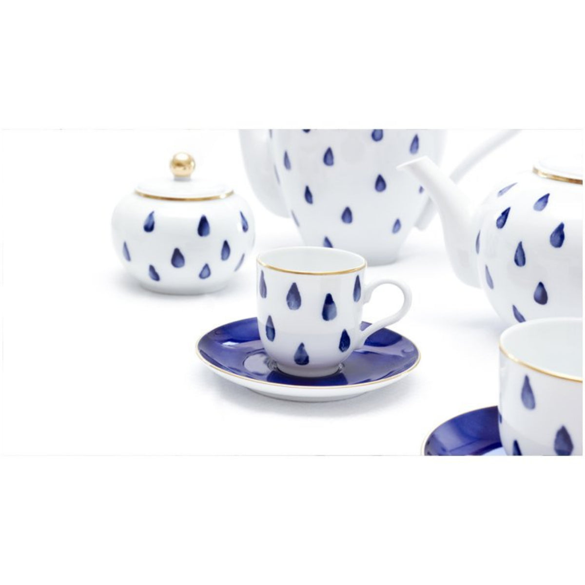 porcel atlantico coffee cup and saucer set of 6 tea & coffee