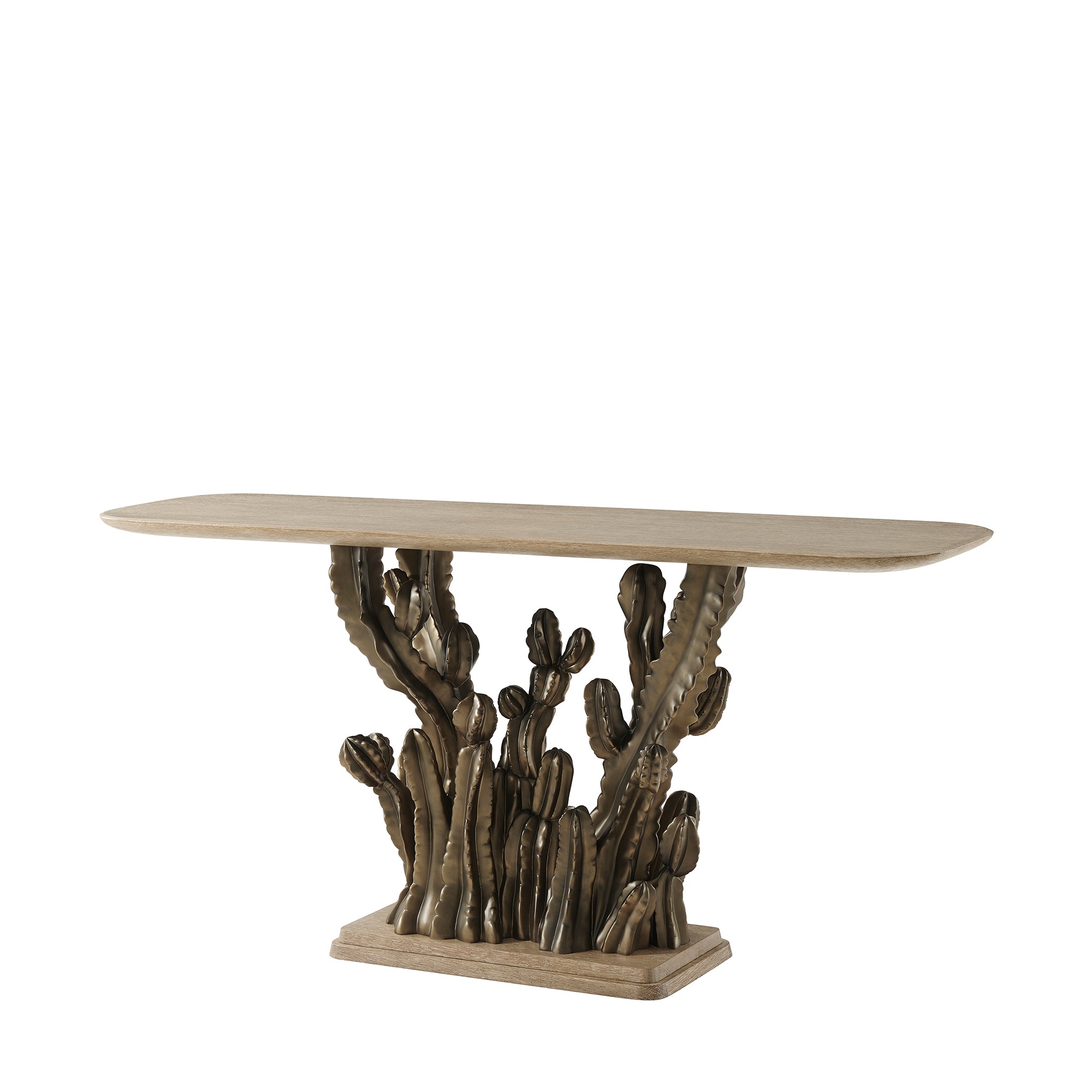 theodore alexander cactus console console tables 