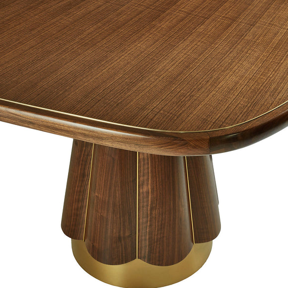 baker mcguire peplum dining table dining tables 
