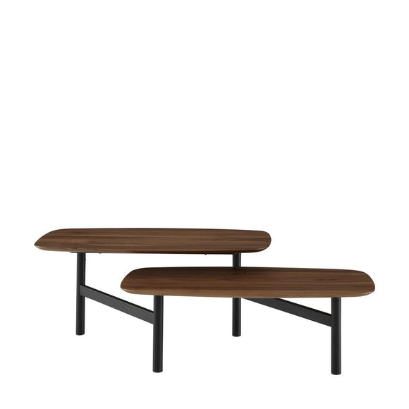 ligne roset pantographe walnut low coffee table coffee tables 