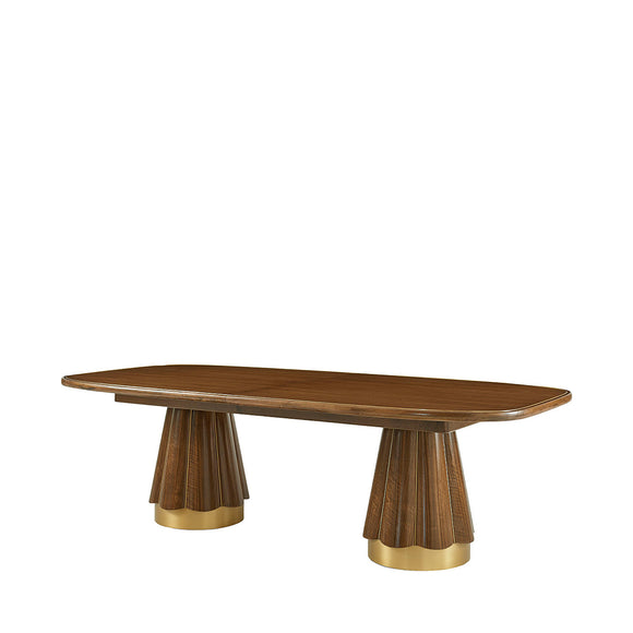 baker mcguire peplum dining table dining tables 