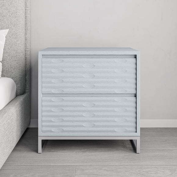 that's living insculpt silver white nightstand nightstands 