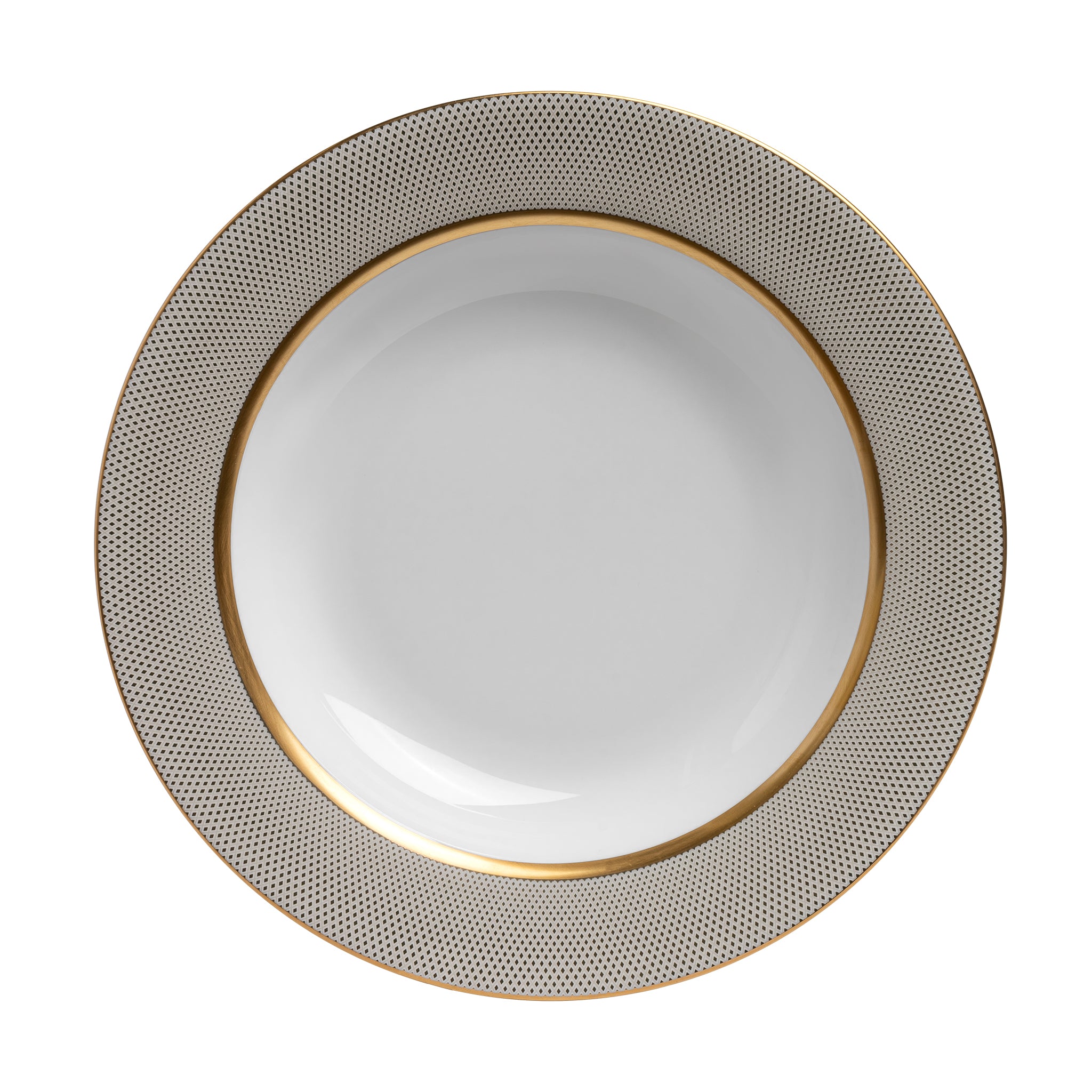narumi gold diamond 23cm rim soup plate plates 