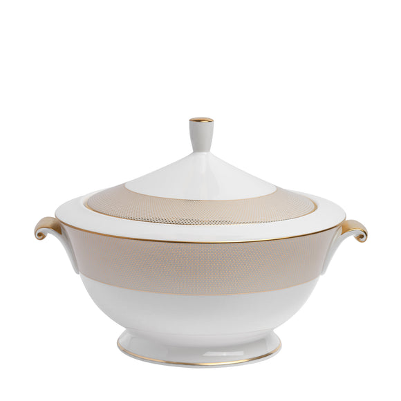 narumi gold diamond casserole with cover 2.420cc tureen 