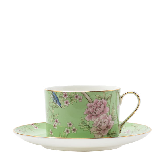 narumi queen's garden green set of tea/coffee cup & saucer tea & coffee 