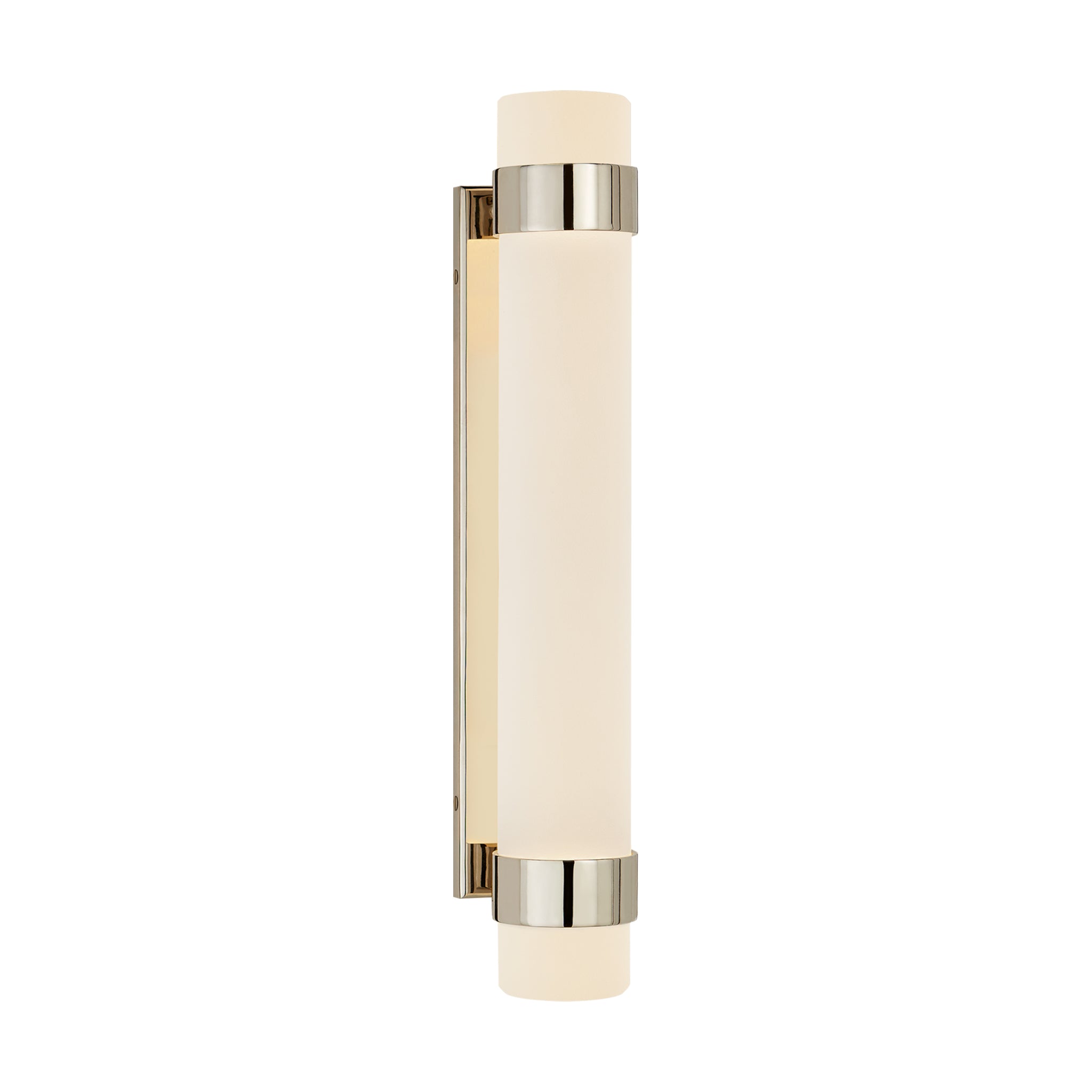 visual comfort barton medium bath sconce in polished nickel with etched crystal wall sconce 