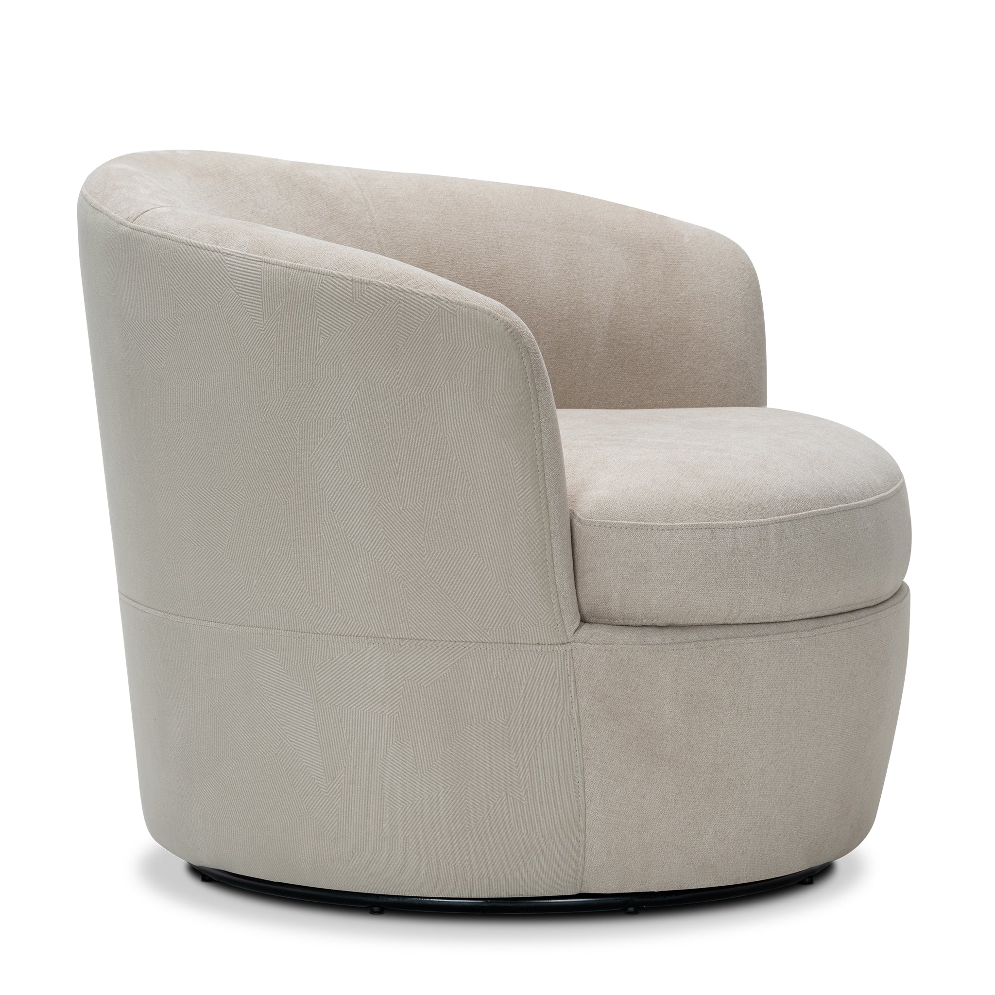 that's living collections nea fine beige swivel armchair 
dual-tone chairs 