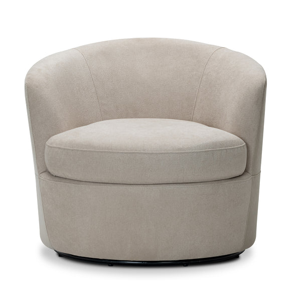 that's living collections nea fine beige swivel armchair 
dual-tone chairs 