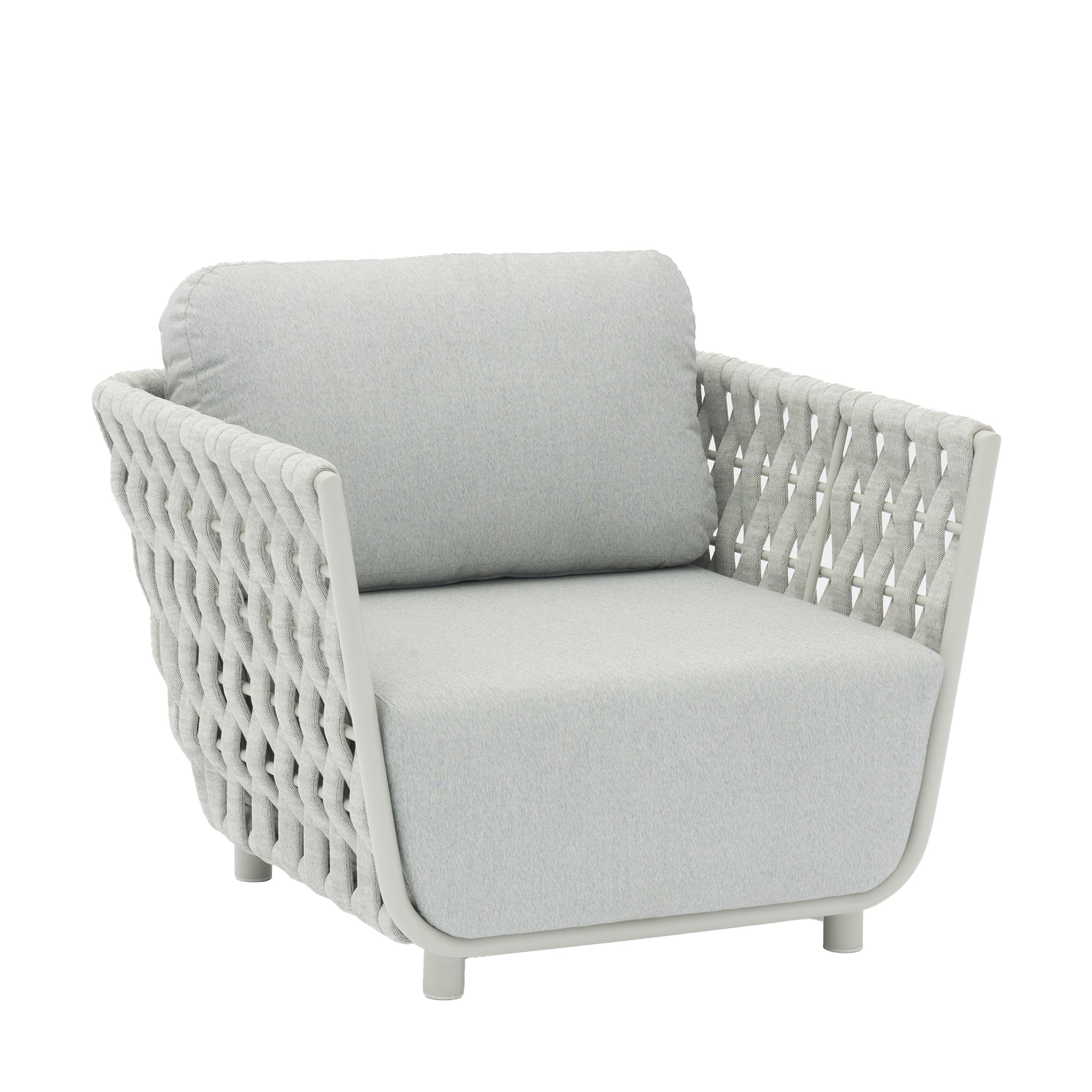 that's living outdoor hug grey/white armchair outdoor sofas & sectionals 