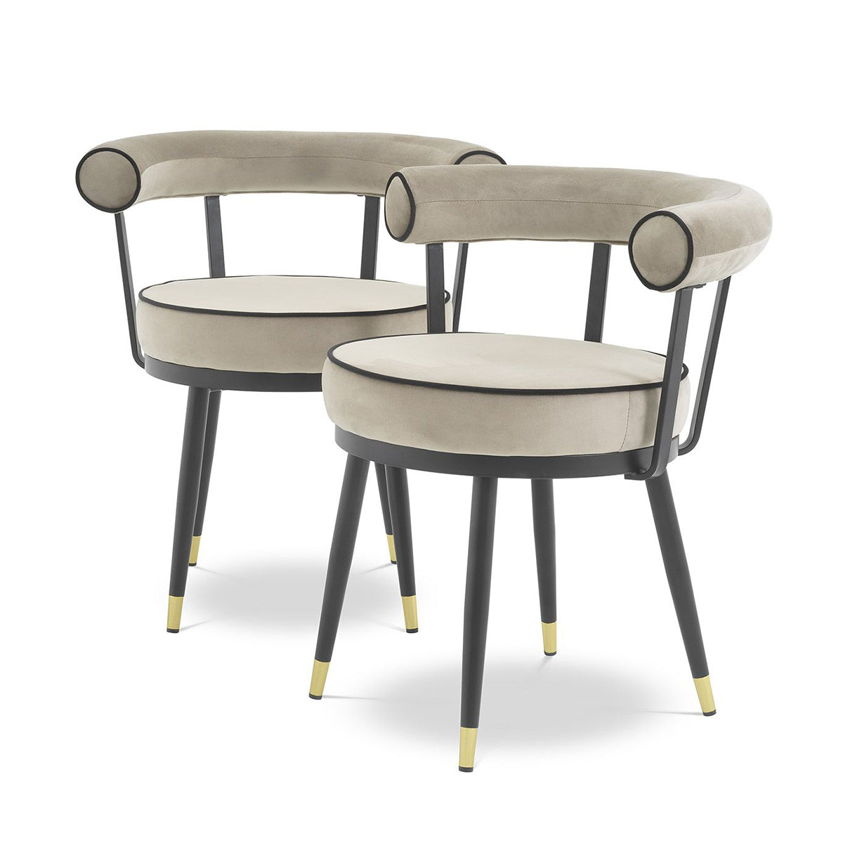 eichholtz dining chair vico set of 2 dining chairs 