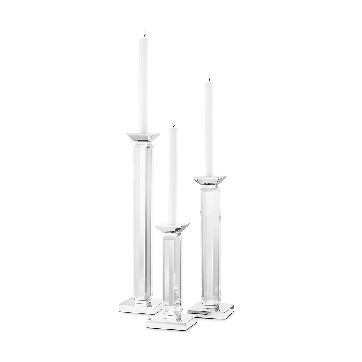 eichholtz candle holder livia set of 3 holders 