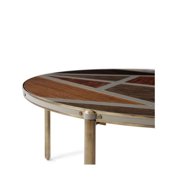 theodore alexander iconic round cocktail table coffee tables 