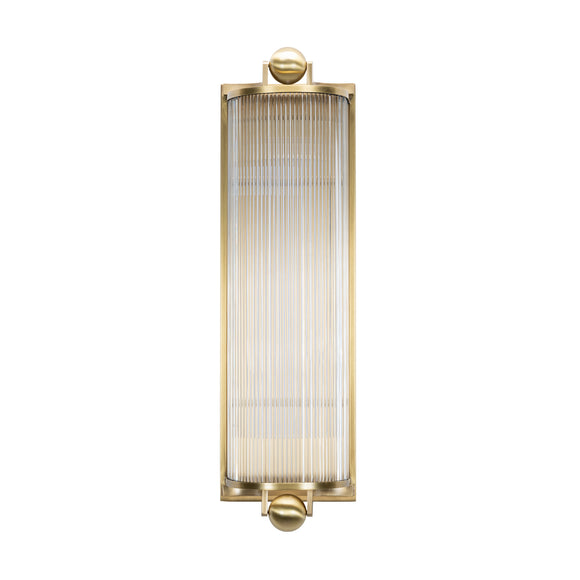 that's living antique brass levi sconce wall sconce 