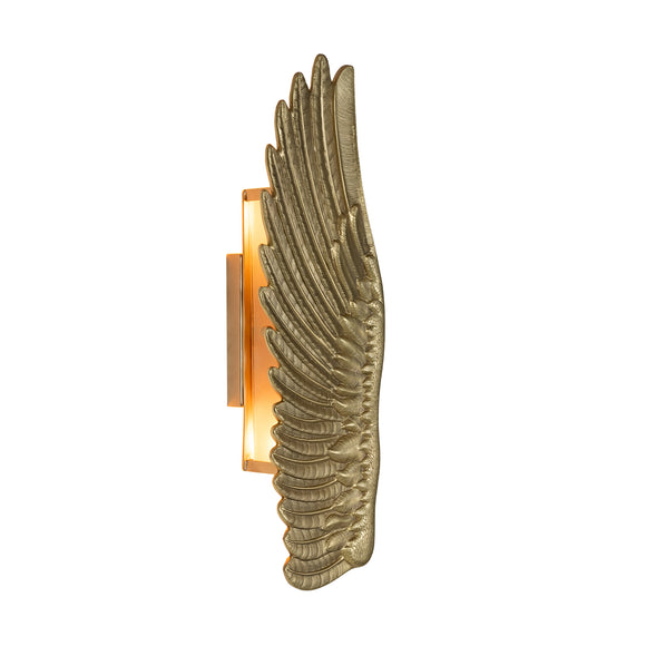 that's living feather brass left wall sconce wall sconce 