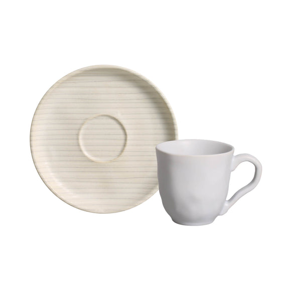 porto brasil bio stoneware coffee cup and saucer set of 6 tea & coffee 