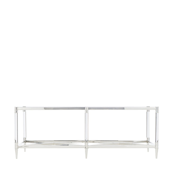 bernhardt celine metal rectangular cocktail table coffee tables 
