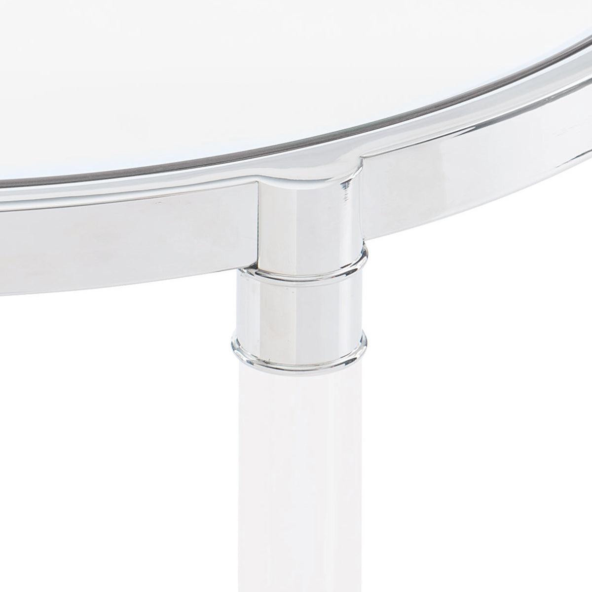 bernhardt celine metal round end table end tables 