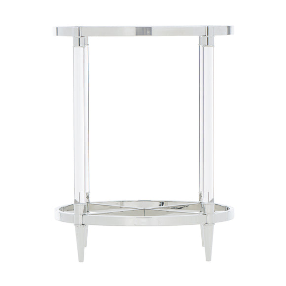 bernhardt celine metal round end table end tables 