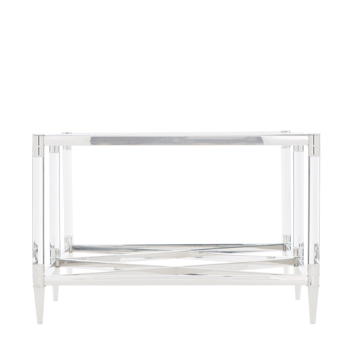 bernhardt celine metal rectangular cocktail table coffee tables 