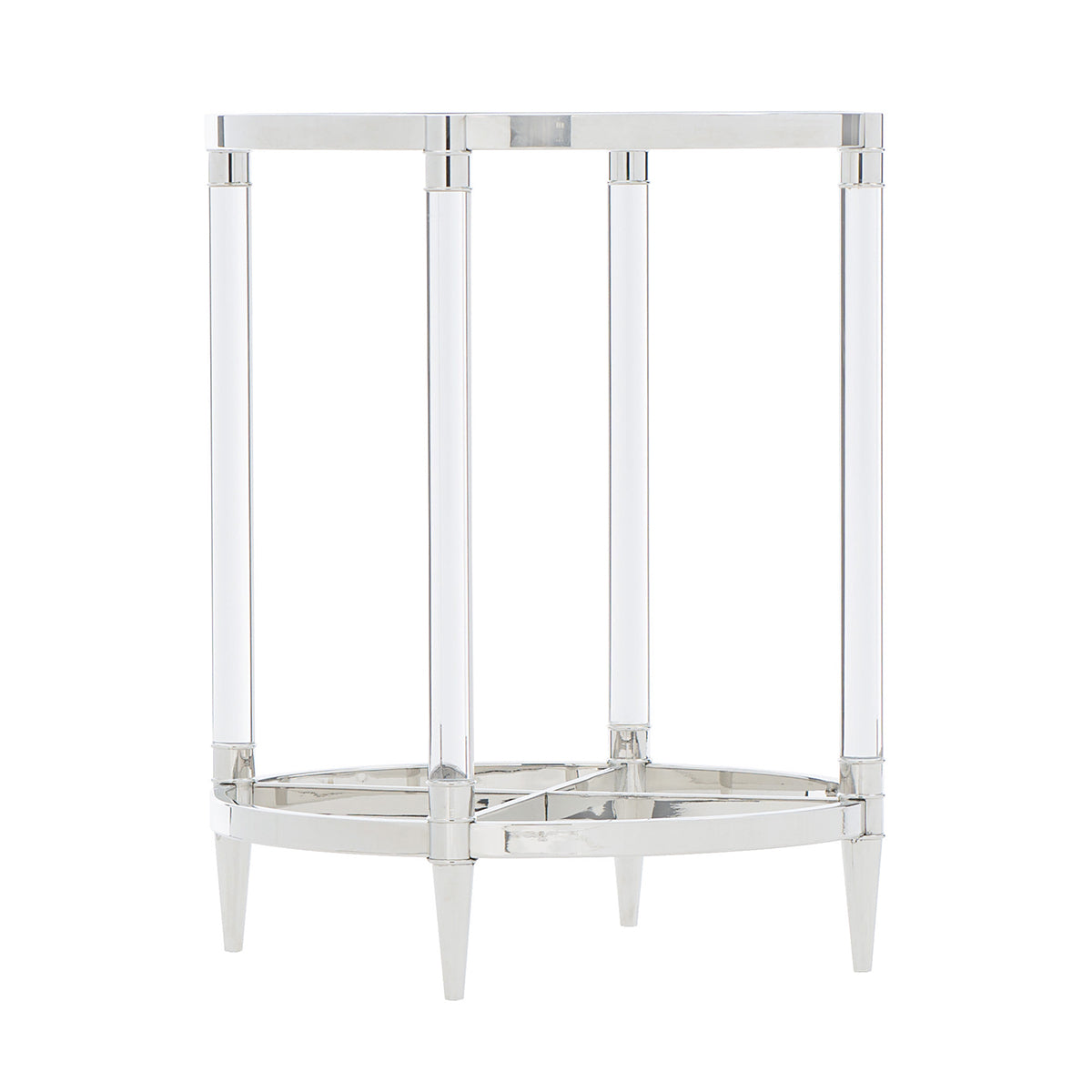 bernhardt celine metal round end table end tables 