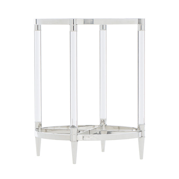 bernhardt celine metal round end table end tables 
