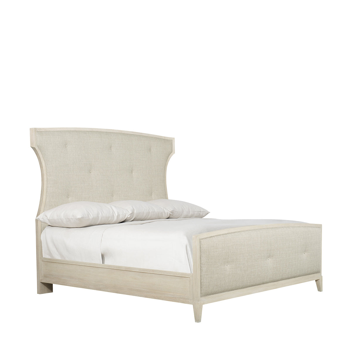 bernhardt east hampton upholstered bed  king beds 