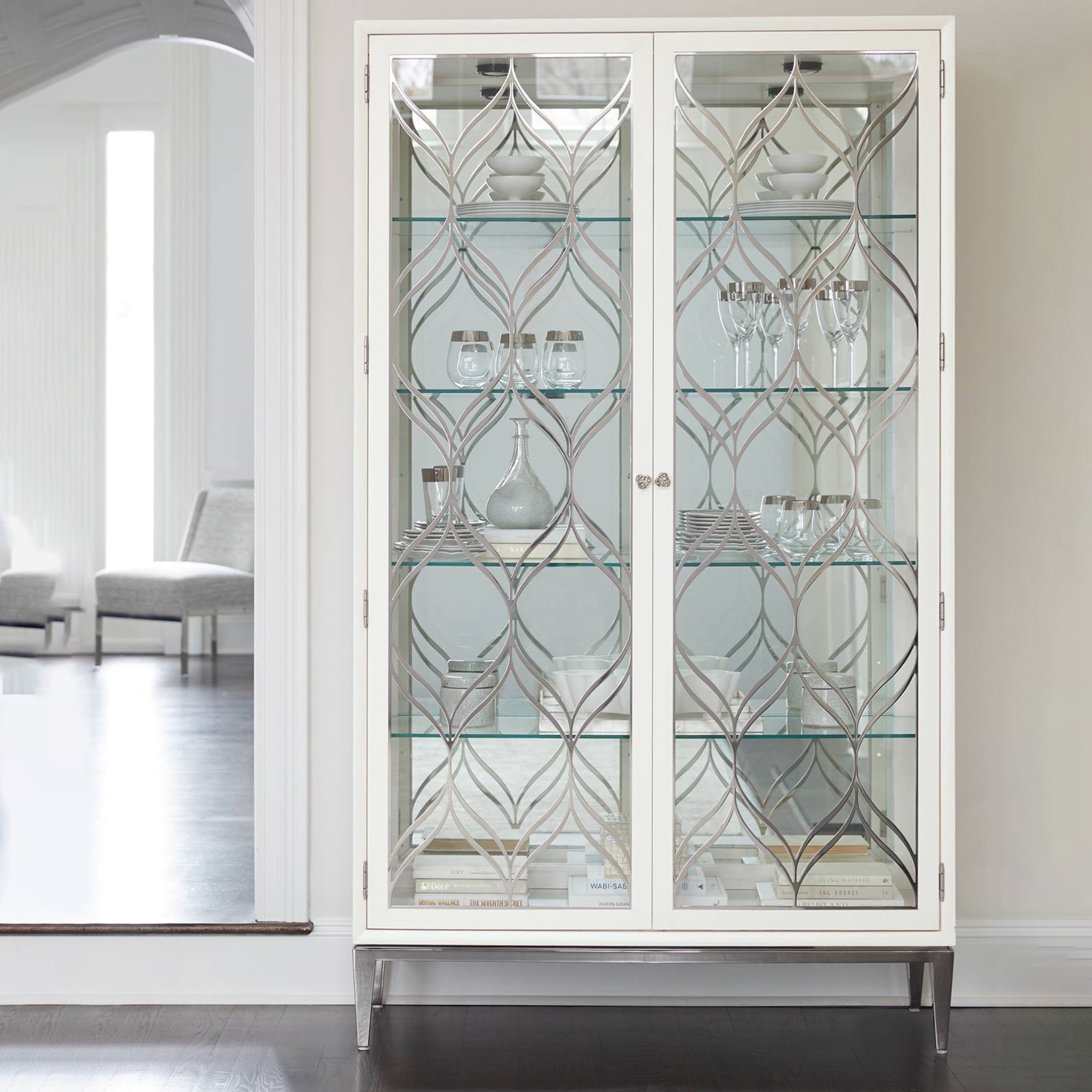 bernhardt calista curio cabinets 