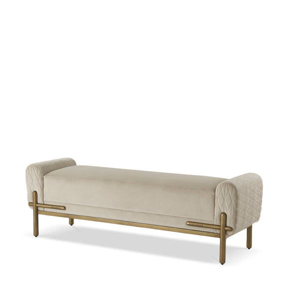 theodore alexander iconic upholstered bench benches 